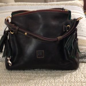 Dooney and bourke dark brown purse